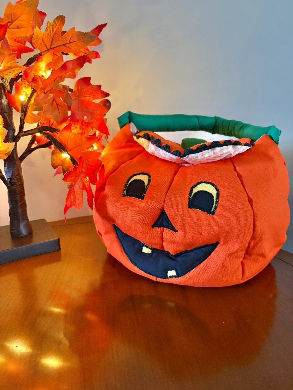 Vintage Halloween Quilted Candy Bucket